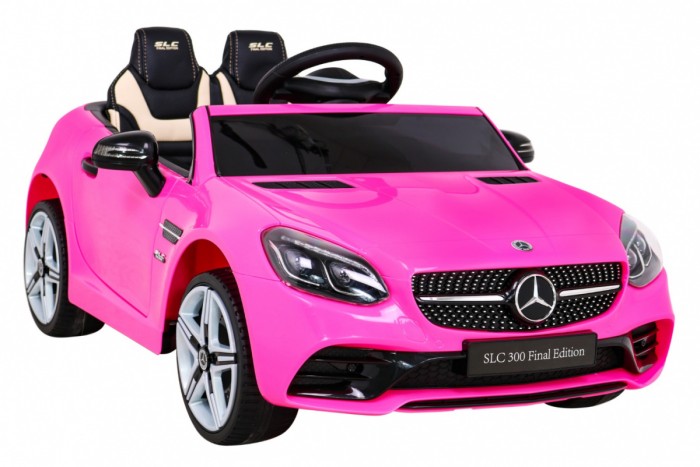 Mercedes Benz SLC300 Auto na akumulator dla dzieci Różowy + Dźwięki MP3 Światła + Pilot + Wolny Start-10 7037 