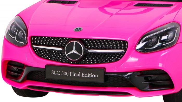 Mercedes Benz SLC300 Auto na akumulator dla dzieci Różowy + Dźwięki MP3 Światła + Pilot + Wolny Start-12 7037 