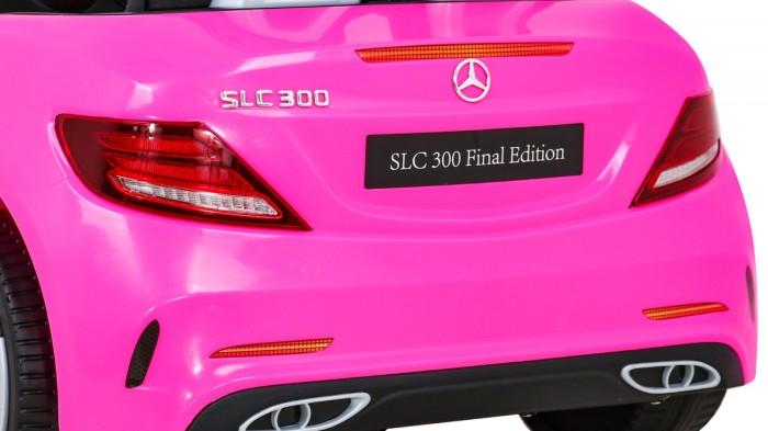 Mercedes Benz SLC300 Auto na akumulator dla dzieci Różowy + Dźwięki MP3 Światła + Pilot + Wolny Start-13 7037 