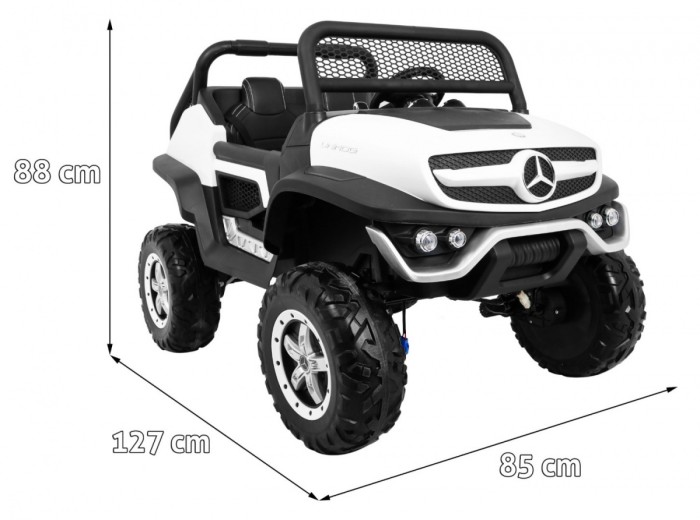 Pojazd Mercedes BENZ UNIMOG Biały-2 7038 