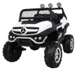 Mercedes Benz Unimog dla dzieci Biały + Napęd 4x4 + Pilot + Bagażnik + Wolny Start + MP3 LED-1 7039 
