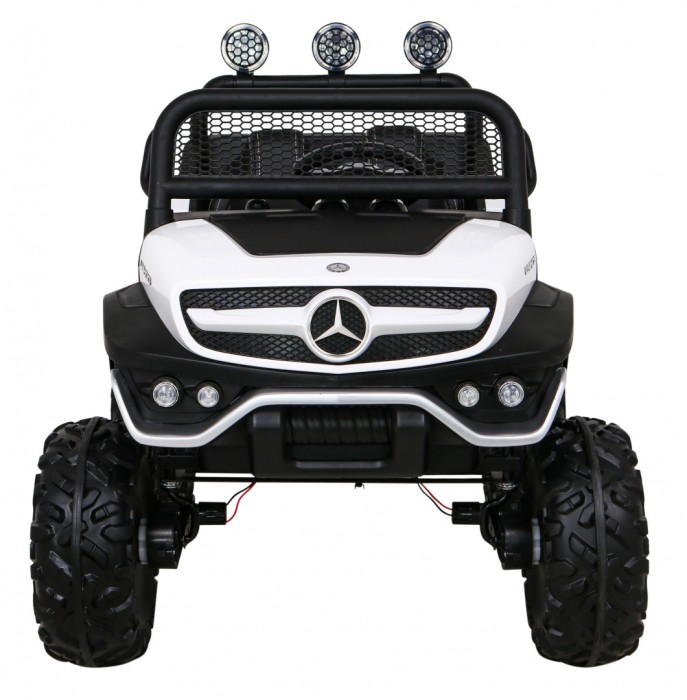 Mercedes Benz Unimog dla dzieci Biały + Napęd 4x4 + Pilot + Bagażnik + Wolny Start + MP3 LED-3 7039 
