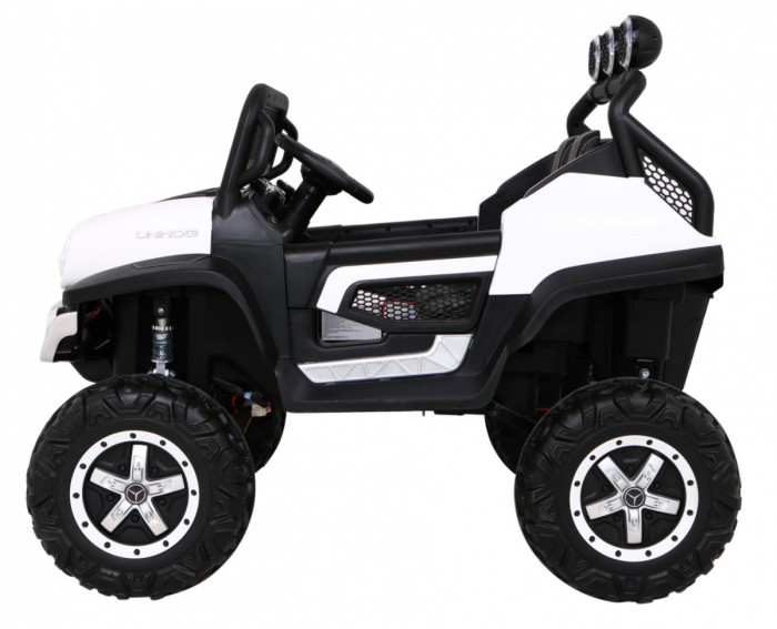 Mercedes Benz Unimog dla dzieci Biały + Napęd 4x4 + Pilot + Bagażnik + Wolny Start + MP3 LED-4 7039 