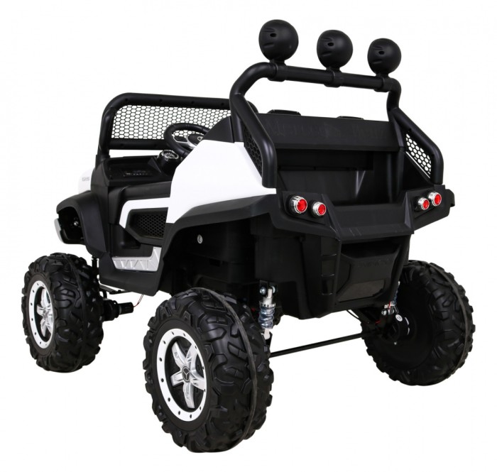Mercedes Benz Unimog dla dzieci Biały + Napęd 4x4 + Pilot + Bagażnik + Wolny Start + MP3 LED-5 7039 