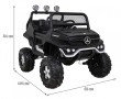 Mercedes Benz Unimog dla dzieci Czarny + Terenowy 4x4-2 7040 