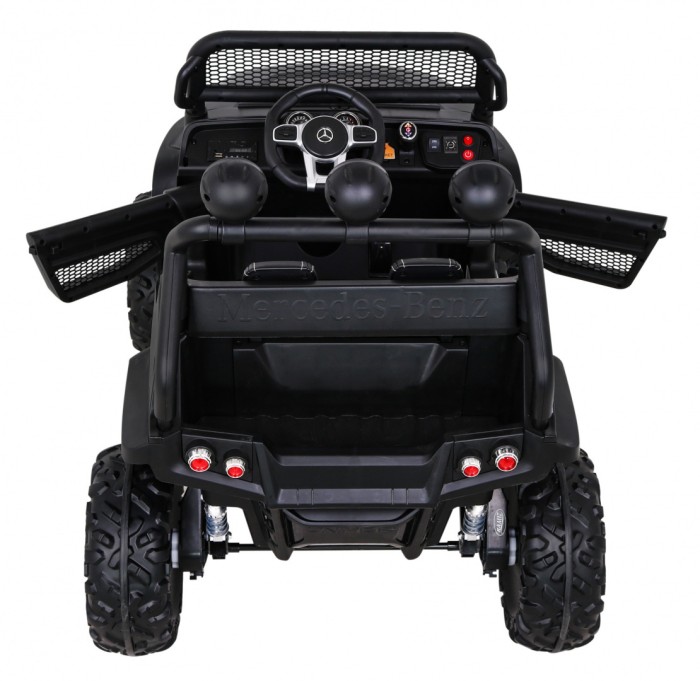 Mercedes Benz Unimog dla dzieci Czarny + Terenowy 4x4-7 7040 
