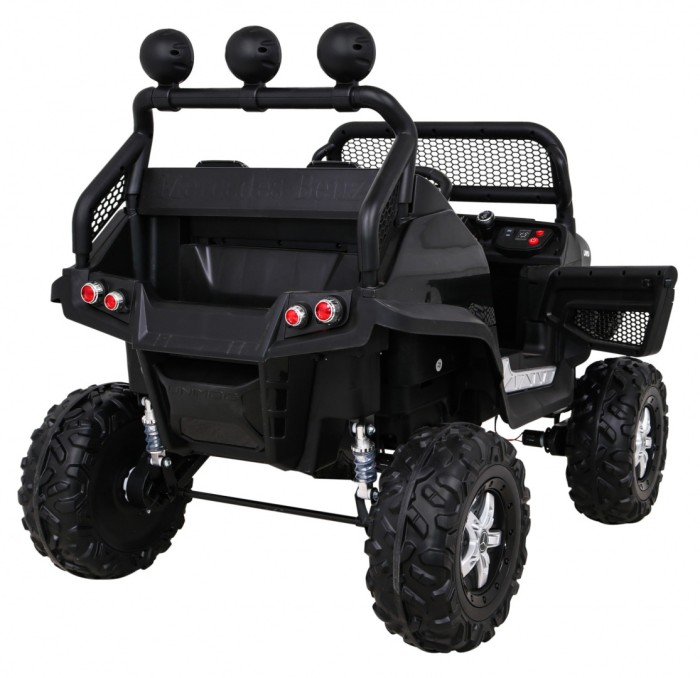 Mercedes Benz Unimog dla dzieci Czarny + Terenowy 4x4-9 7040 