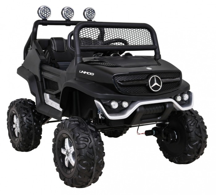 Mercedes Benz Unimog dla dzieci Czarny + Terenowy 4x4-10 7040 