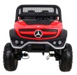 Mercedes Benz Unimog dla dzieci Czerwony + Napęd 4x4 + Pilot + Bagażnik + Wolny Start + MP3 LED-4 7041 
