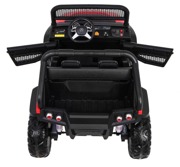 Mercedes Benz Unimog dla dzieci Czerwony + Napęd 4x4 + Pilot + Bagażnik + Wolny Start + MP3 LED-8 7041 