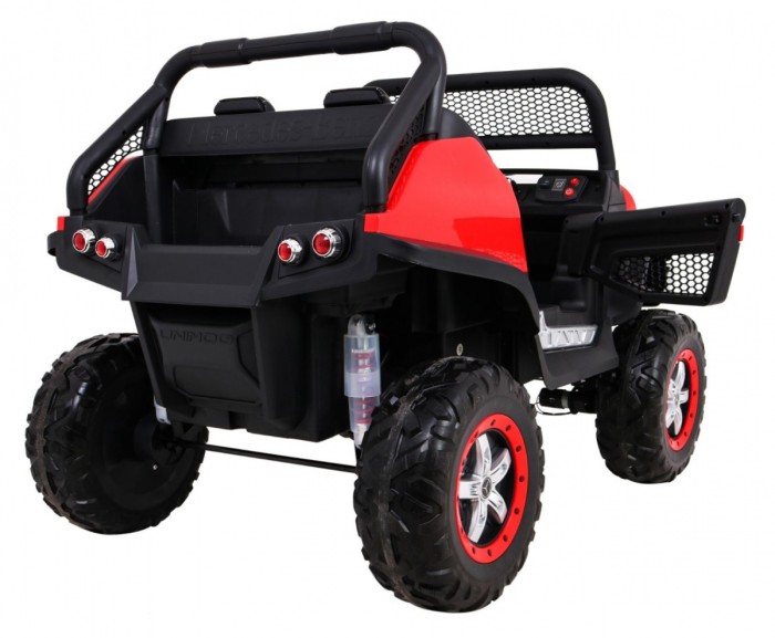 Mercedes Benz Unimog dla dzieci Czerwony + Napęd 4x4 + Pilot + Bagażnik + Wolny Start + MP3 LED-11 7041 