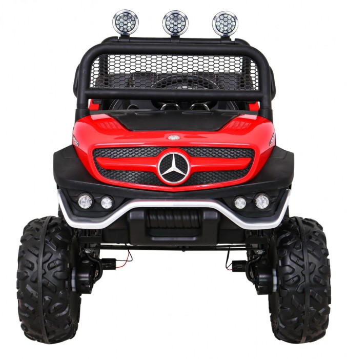 Mercedes Benz Unimog dla dzieci Terenowy Czerwony + Napęd 4x4 + Pilot-3 7042 
