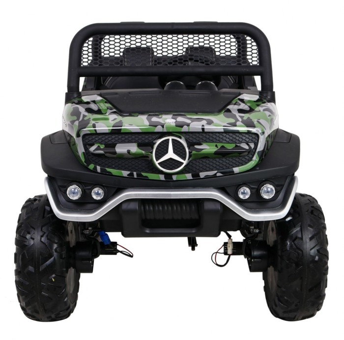 Mercedes Benz Unimog dla dzieci Lakier Moro + Napęd 4x4 + Pilot + Bagażnik + Wolny Start + Radio MP3 + LED-3 7044 
