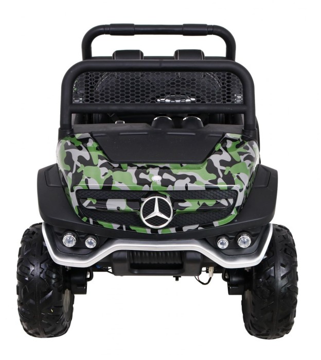 Mercedes Benz Unimog dla dzieci Lakier Moro + Napęd 4x4 + Pilot + Bagażnik + Wolny Start + Radio MP3 + LED-4 7044 