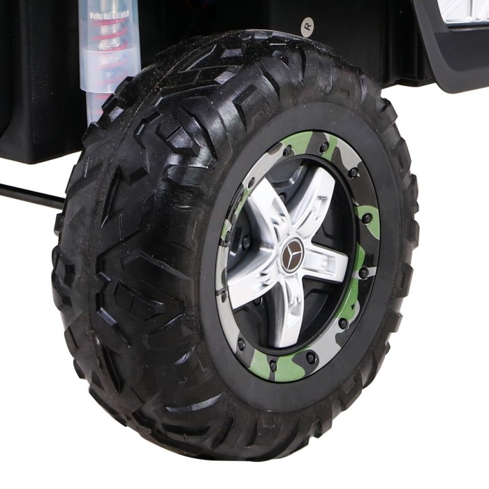 Mercedes Benz Unimog dla dzieci Lakier Moro + Napęd 4x4 + Pilot + Bagażnik + Wolny Start + Radio MP3 + LED-10 7044 