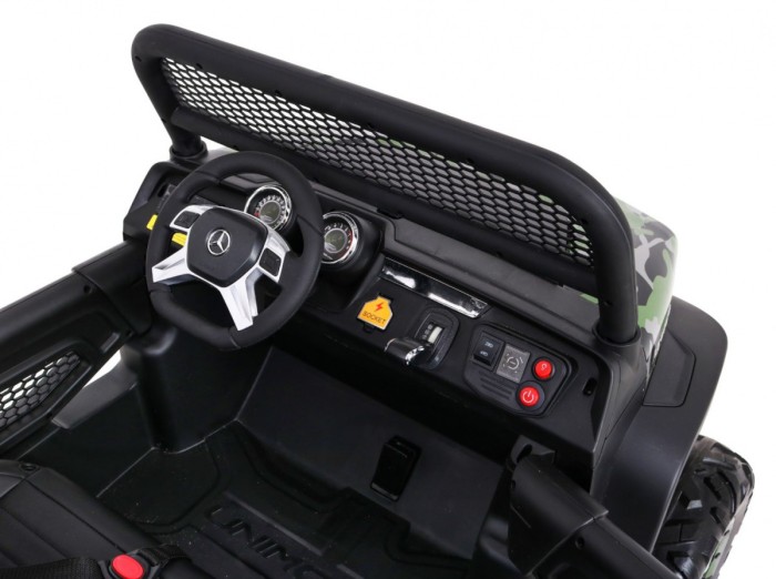 Mercedes Benz Unimog dla dzieci Lakier Moro + Napęd 4x4 + Pilot + Bagażnik + Wolny Start + Radio MP3 + LED-11 7044 