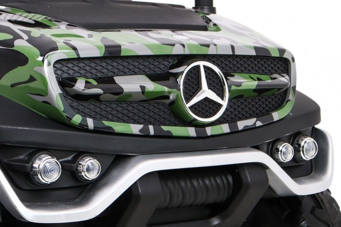 Mercedes Benz Unimog dla dzieci Lakier Moro + Napęd 4x4 + Pilot + Bagażnik + Wolny Start + Radio MP3 + LED-13 7044 