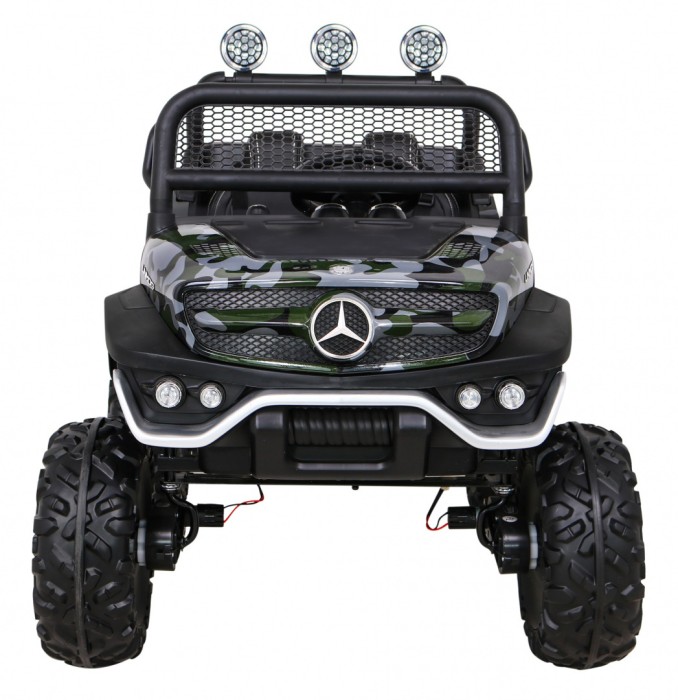 Mercedes Benz Unimog dla dzieci Lakier Moro + Napęd 4x4 + Pilot + Bagażnik + Wolny Start + MP3 LED-3 7045 