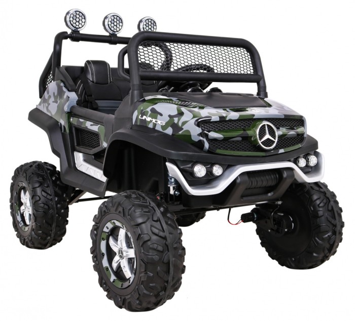 Mercedes Benz Unimog dla dzieci Lakier Moro + Napęd 4x4 + Pilot + Bagażnik + Wolny Start + MP3 LED-9 7045 