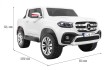 Mercedes Benz X-Class dla dzieci Biały Pickup + Pilot + Napęd 4x4-2 7047 