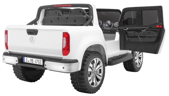 Mercedes Benz X-Class dla dzieci Biały Pickup + Pilot + Napęd 4x4-7 7047 