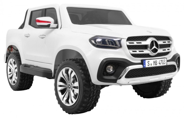 Mercedes Benz X-Class dla dzieci Biały Pickup + Pilot + Napęd 4x4-8 7047 