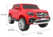 Mercedes Benz X-Class dla dzieci Czerwony + Pilot + Napęd 4x4 + MP4 + Bagażnik + LED + EVA-2 7049 