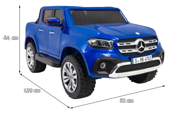 Mercedes Benz X-Class dla dzieci Lakier Niebieski Pickup 4x4-2 7051 