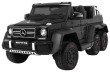 Auto Mercedes G63 6x6 MP4 dla dzieci Czarny + 2 Pedały gazu + Regulacja siedzenia + MP4 + LED + Bagażnik + Kufer dla rodzica-1 7056 