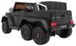Auto Mercedes G63 6x6 MP4 dla dzieci Czarny + 2 Pedały gazu + Regulacja siedzenia + MP4 + LED + Bagażnik + Kufer dla rodzica-4 7056 