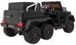 Auto Mercedes G63 6x6 MP4 dla dzieci Czarny + 2 Pedały gazu + Regulacja siedzenia + MP4 + LED + Bagażnik + Kufer dla rodzica-11 7056 