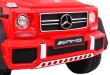 Auto Mercedes G63 6x6 MP4 dla dzieci Czerwony + 2 Pedały gazu + Regulacja siedzenia + MP4 + LED + Bagażnik + Kufer dla rodzica-7 7058 