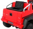 Auto Mercedes G63 6x6 MP4 dla dzieci Czerwony + 2 Pedały gazu + Regulacja siedzenia + MP4 + LED + Bagażnik + Kufer dla rodzica-9 7058 