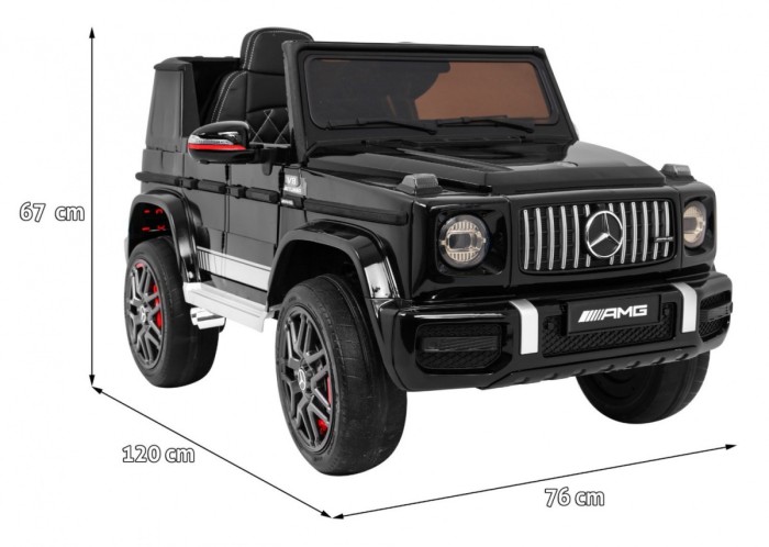 Mercedes AMG G63 dla dzieci Lakier Czarny + Pilot-2 7060 