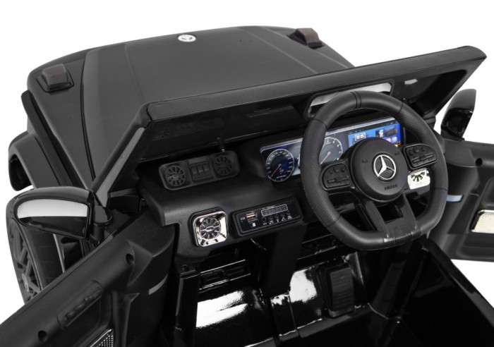 Mercedes AMG G63 dla dzieci Lakier Czarny + Pilot-9 7060 