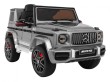 Mercedes AMG G63 dla dzieci Lakier Srebrny + Pilot + MP3 LED + Wolny Start + EVA + Pasy-11 7062 