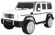 Auto na akumulator Mercedes AMG G65 dla dzieci Biały + Lakierowany + Bagażnik + Światła Dźwięki-1 7063 