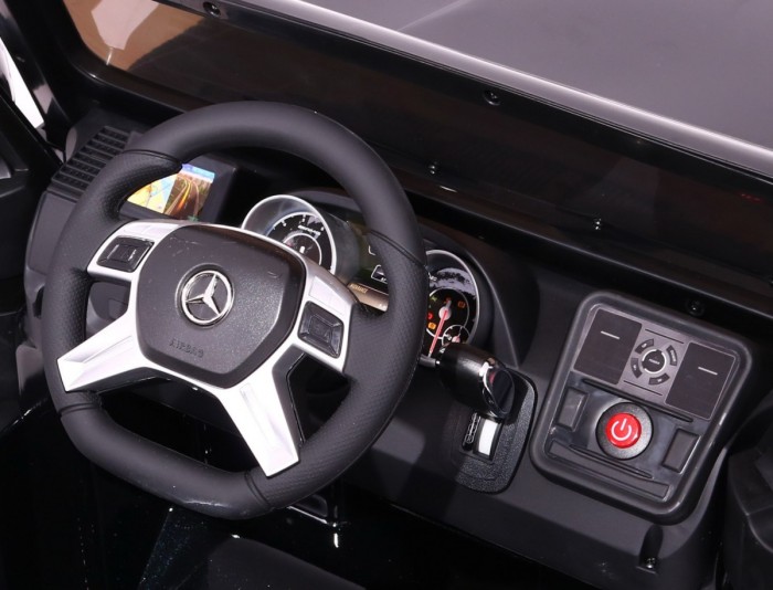 Auto na akumulator Mercedes AMG G65 dla dzieci Biały + Lakierowany + Bagażnik + Światła Dźwięki-4 7063 