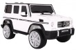 Auto na akumulator Mercedes AMG G65 dla dzieci Biały + Lakierowany + Bagażnik + Światła Dźwięki-5 7063 