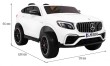 Auto Mercedes GLC 63S dla dzieci Biały SUV + Napęd 4x4-2 7066 