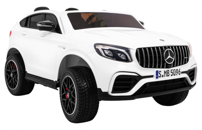 Auto Mercedes GLC 63S dla dzieci Biały SUV + Napęd 4x4-7 7066 