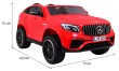 Auto Mercedes GLC 63S dla dzieci Czerwony Suv + Napęd 4x4-2 7068 