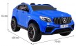 Auto Mercedes GLC 63S dla dzieci - Niebieski SUV + Napęd 4x4-2 7069 