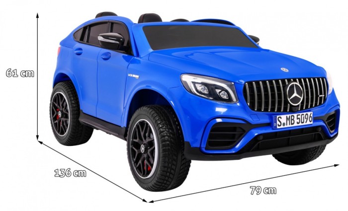 Auto Mercedes GLC 63S dla dzieci - Niebieski SUV + Napęd 4x4-2 7069 