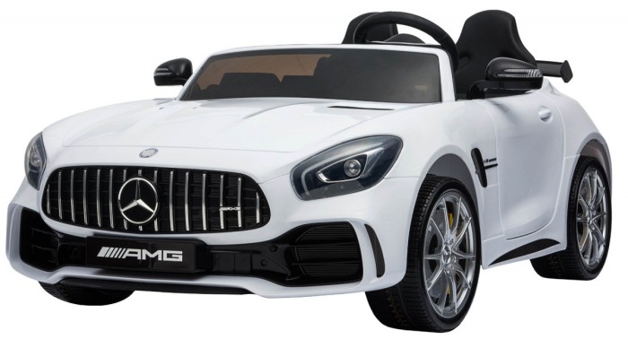 Mercedes-Benz GT R dla dzieci Lakier Biały + Napęd 4x4 + Nawiew powietrza + Pilot + EVA + MP3 LED-15 7070 