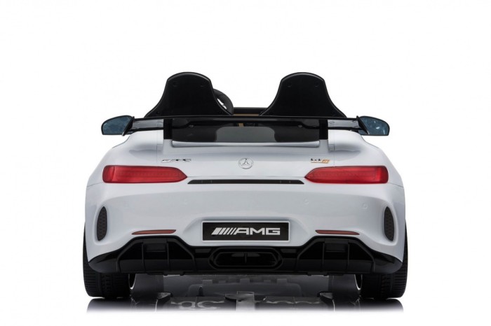 Mercedes-Benz GT R dla dzieci Lakier Biały + Napęd 4x4 + Nawiew powietrza + Pilot + EVA + MP3 LED-17 7070 