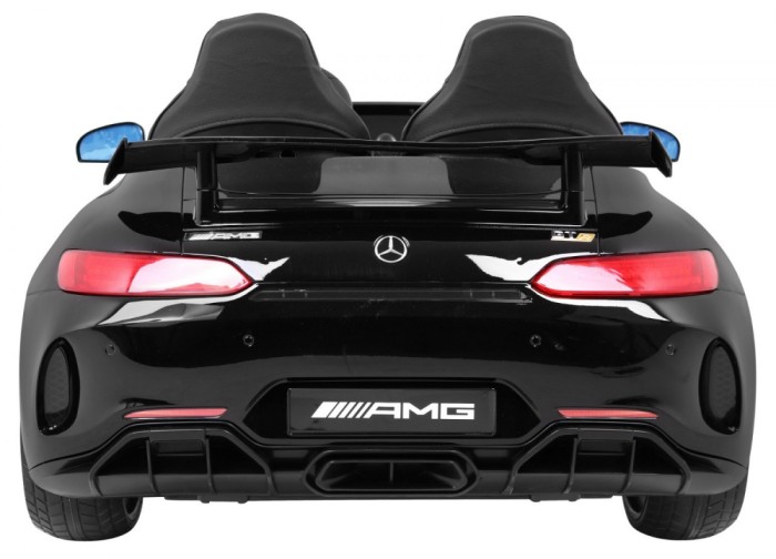 Mercedes-Benz GT R dla dzieci Lakier Czarny + Napęd 4x4 + Nawiew powietrza + Pilot + EVA + MP3 LED-9 7071 
