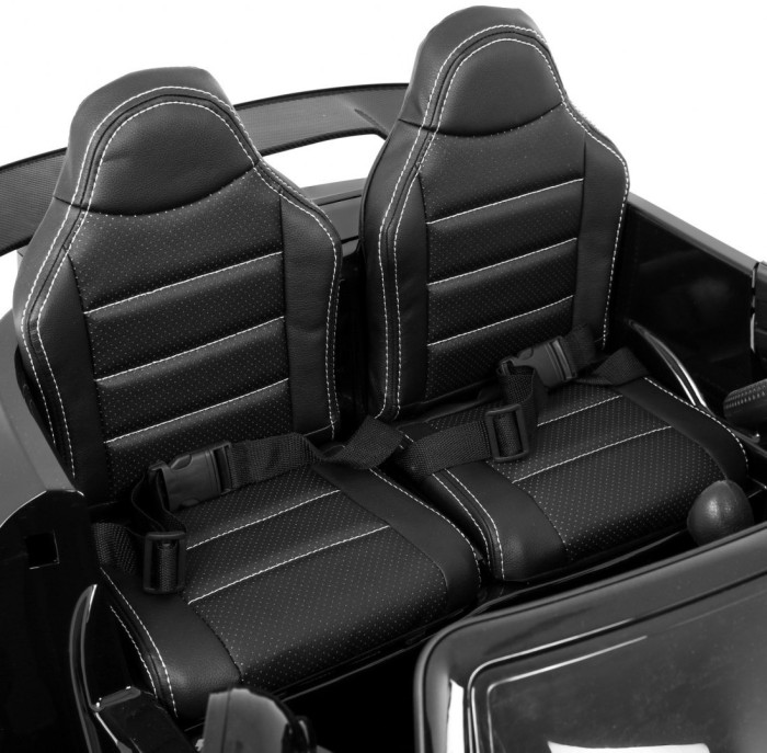 Mercedes-Benz GT R dla dzieci Lakier Czarny + Napęd 4x4 + Nawiew powietrza + Pilot + EVA + MP3 LED-15 7071 