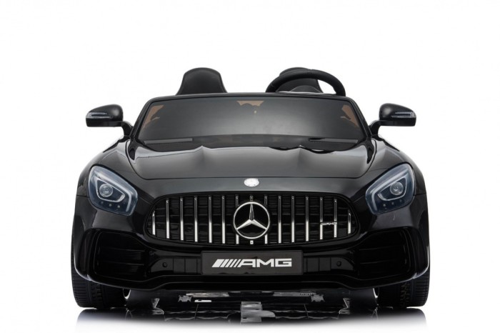 Mercedes-Benz GT R dla dzieci Lakier Czarny + Napęd 4x4 + Nawiew powietrza + Pilot + EVA + MP3 LED-16 7071 