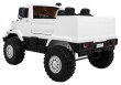 Auto na akumulator Mercedes-Benz Zetros dla dzieci Biały + 2-osobowy + Bagażnik + Pilot-5 7074 